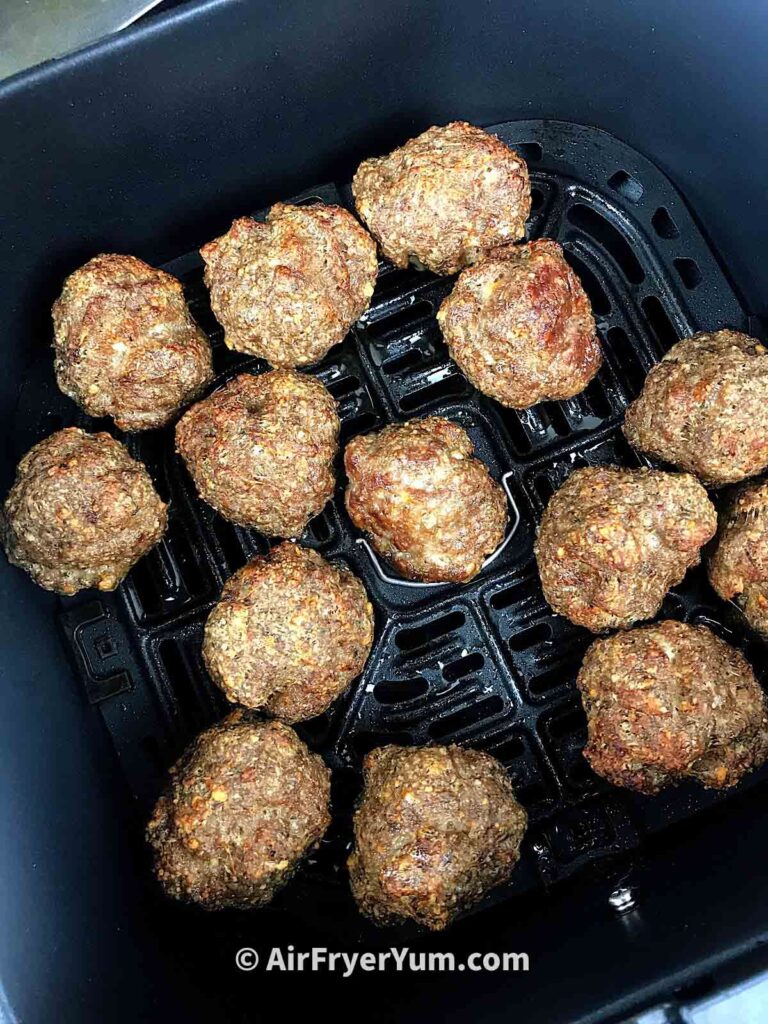 Air Fryer Meatballs from Scratch