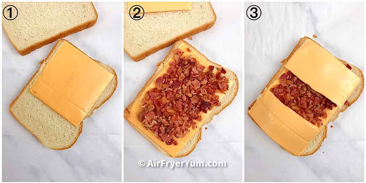 Air Fryer Bacon Grilled Cheese Air Fryer Yum