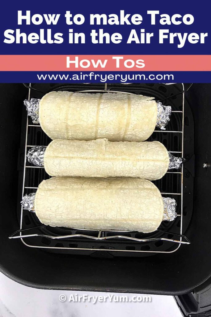 Taco shells in air clearance fryer