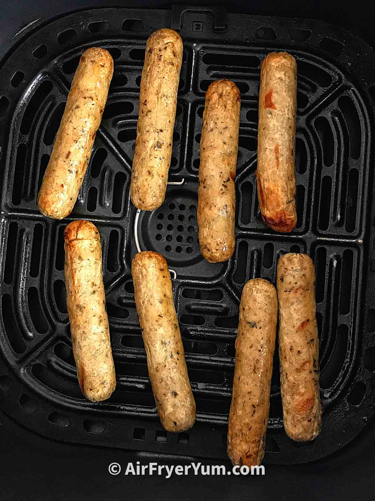 Air fryer Veggie Sausage links Air Fryer Yum