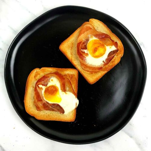 Air Fryer Eggs in a Basket