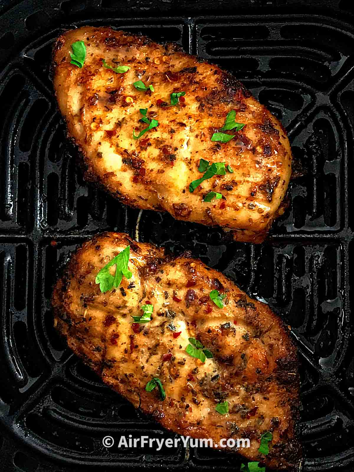 Juicy, Tender Air fryer Chicken Breasts - Air Fryer Yum