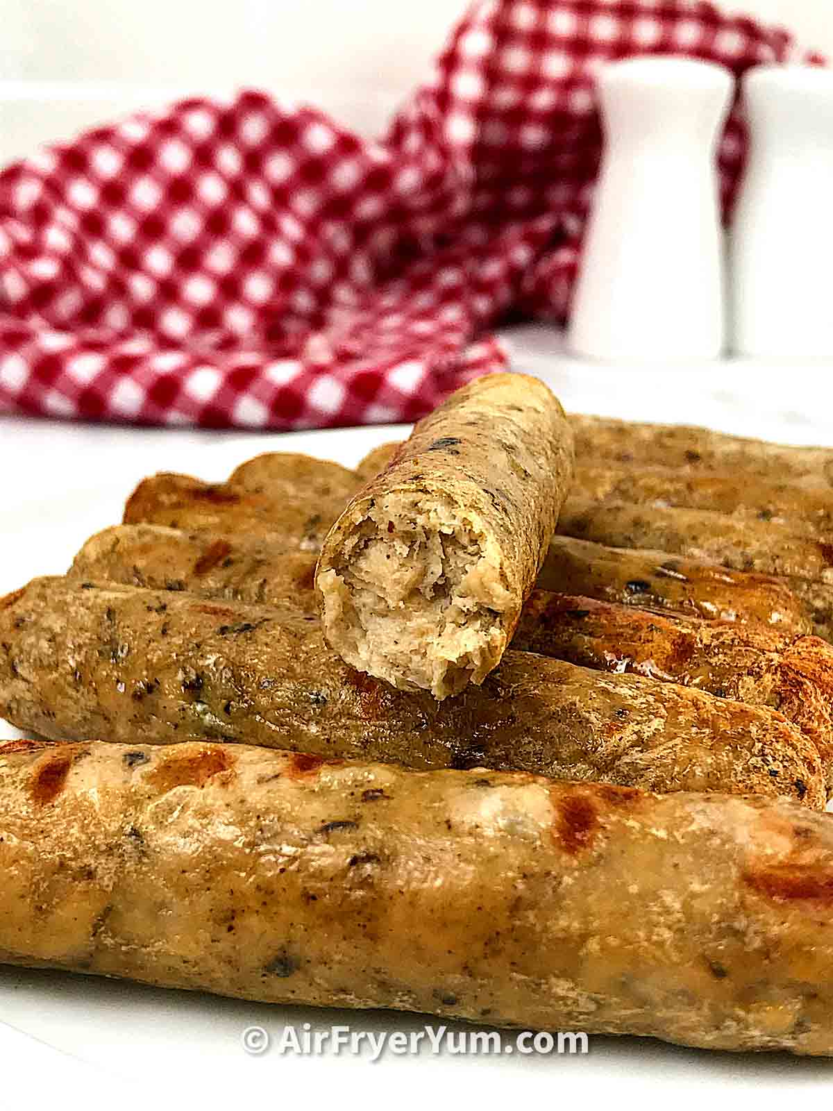 Air fryer Veggie Sausage links Air Fryer Yum