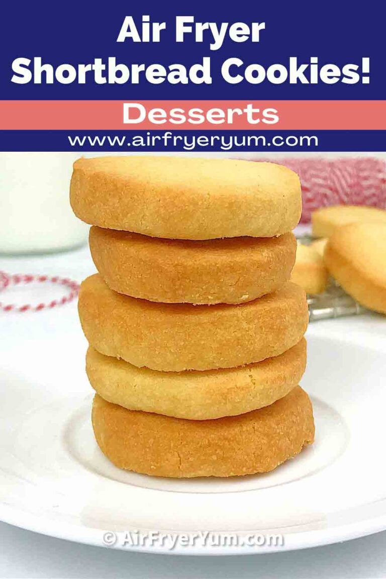 Air fryer Shortbread cookies (3 ingredients only) Air Fryer Yum