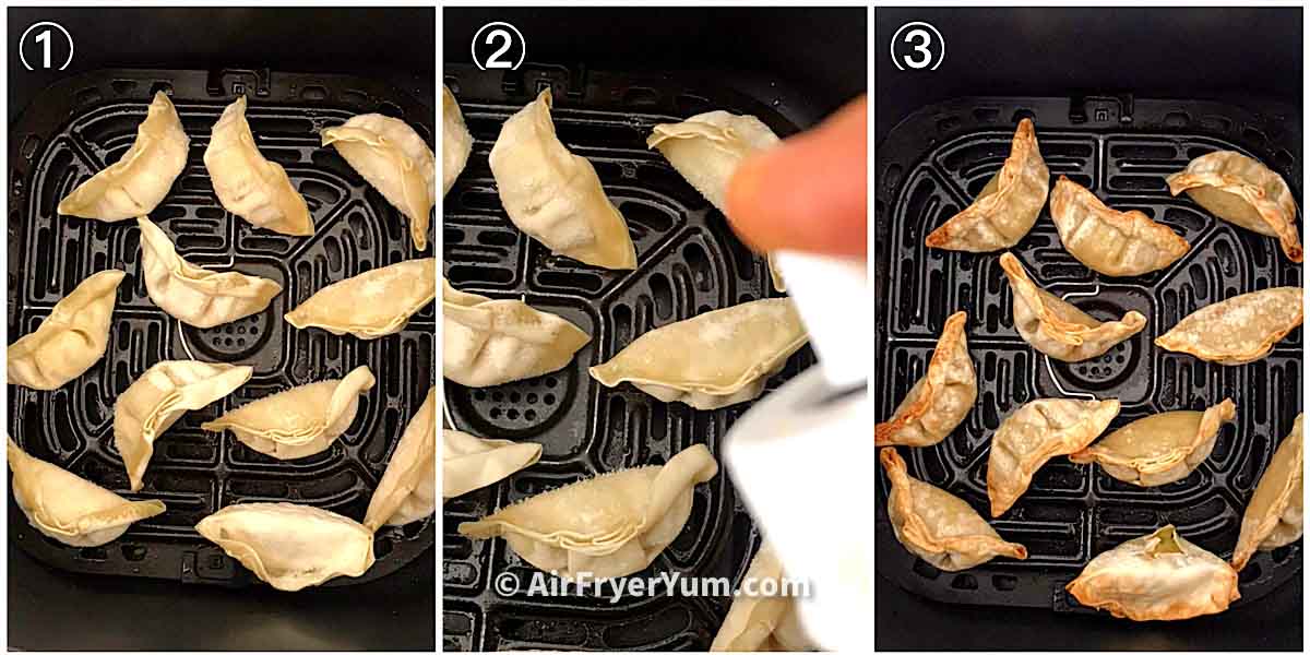 How to make Frozen potstickers in an air fryer (dumplings, wontons) Air Fryer Yum