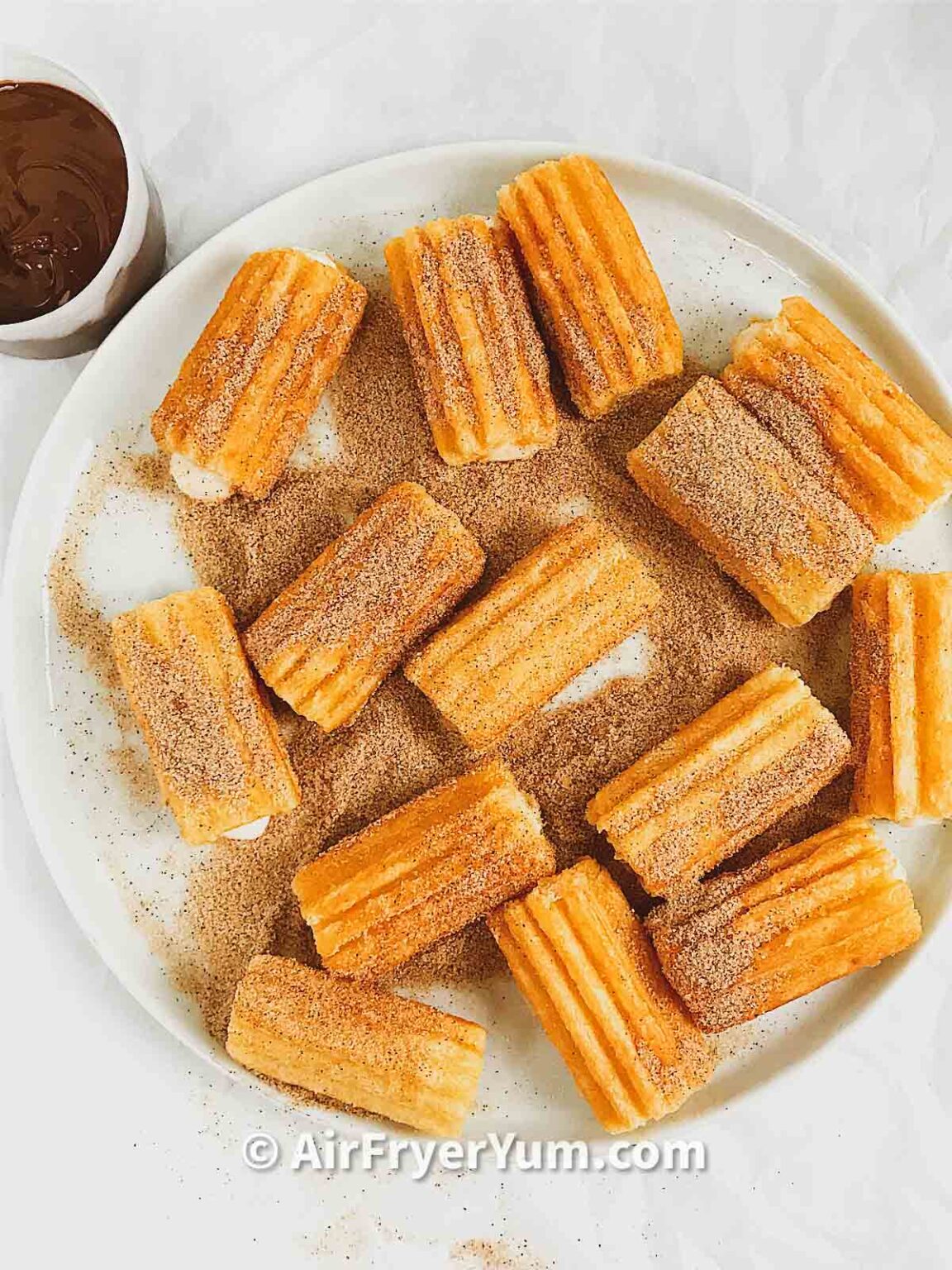 Air fryer cream filled churros (Frozen churros bites) Air Fryer Yum