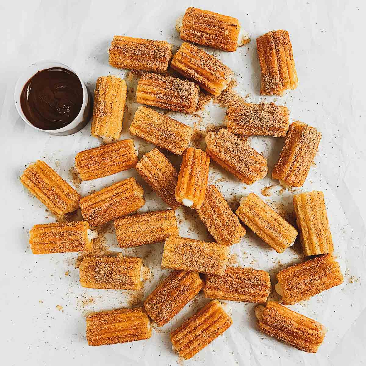 Air fryer cream filled churros (Frozen churros bites) Air Fryer Yum