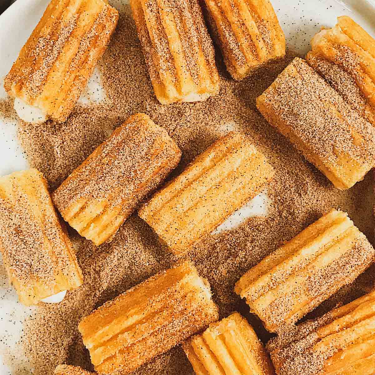 Air fryer cream filled churros (Frozen churros bites)