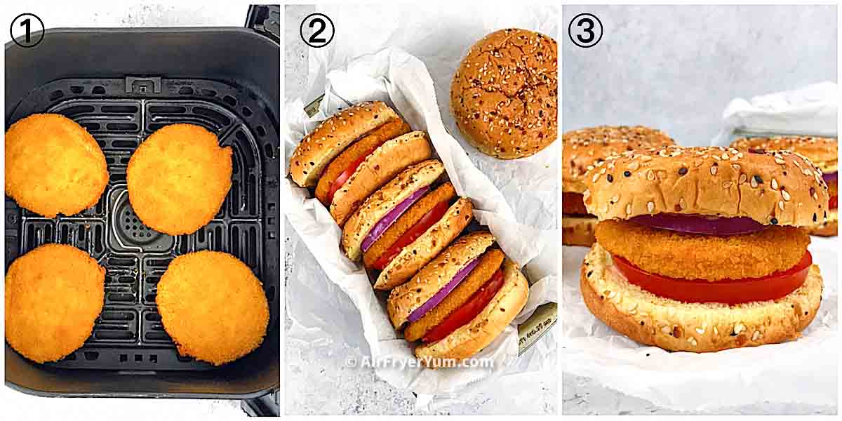 Air fryer Crispy Vegan Chicken Patties! Air Fryer Yum