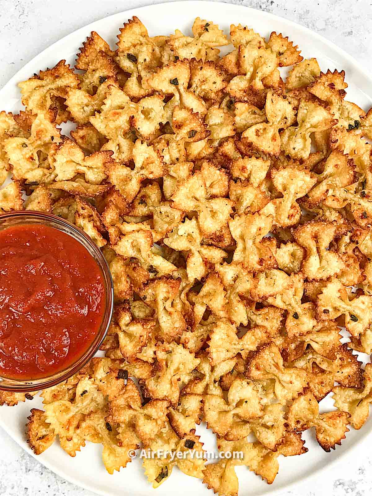 Air fryer Pasta chips Recipe - Air Fryer Yum