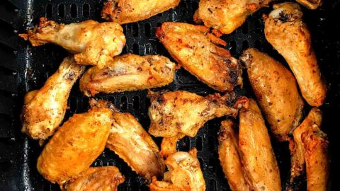 Air Fryer Frozen Chicken Wings (No Thaw) + {VIDEO}