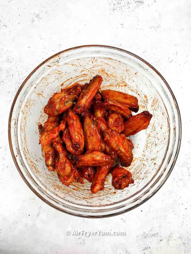 Crispy Honey Sriracha Chicken wings (Air Fryer & Oven) Air Fryer Yum