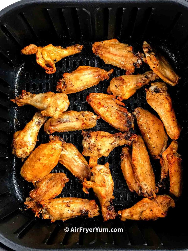 Air Fryer Chicken Wings Baking Powder in Ninja Foodi or Cosori