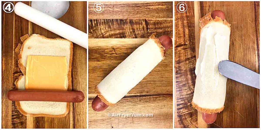 Air fryer Hot dog wraps (Hot dog roll ups) Air Fryer Yum