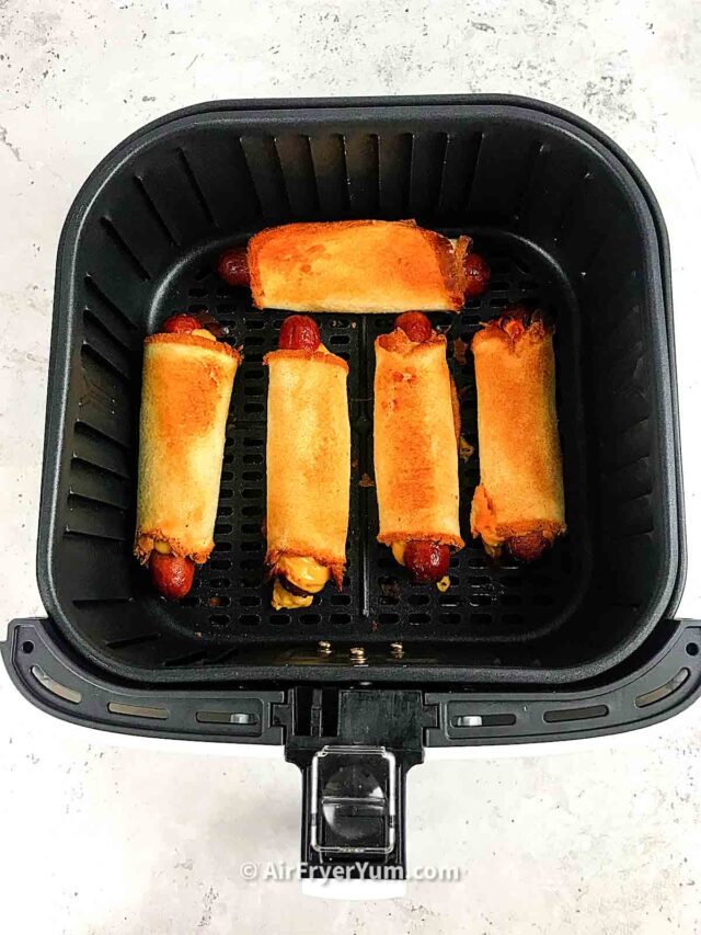 Air fryer Hot dog wraps (Hot dog roll ups) Air Fryer Yum