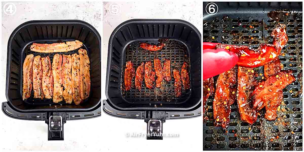 Million dollar Bacon (Candied Bacon) in Air fryer or Oven Air Fryer Yum