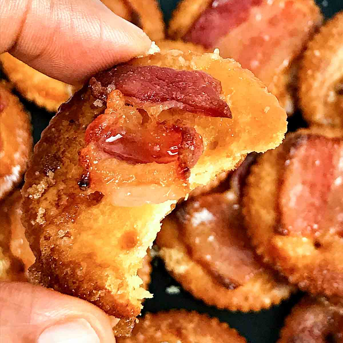 Bacon Ritz Crackers Appetizer in the Air fryer. Air Fryer Yum