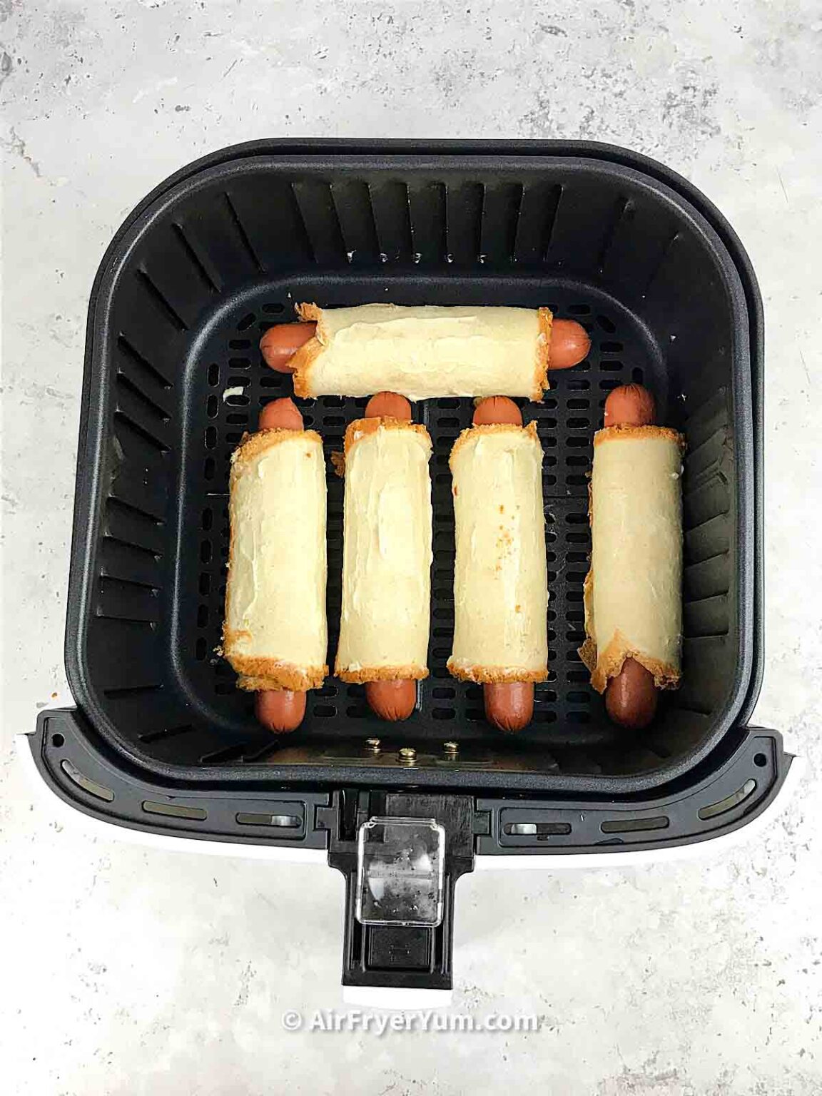 Air fryer Hot dog wraps (Hot dog roll ups) Air Fryer Yum