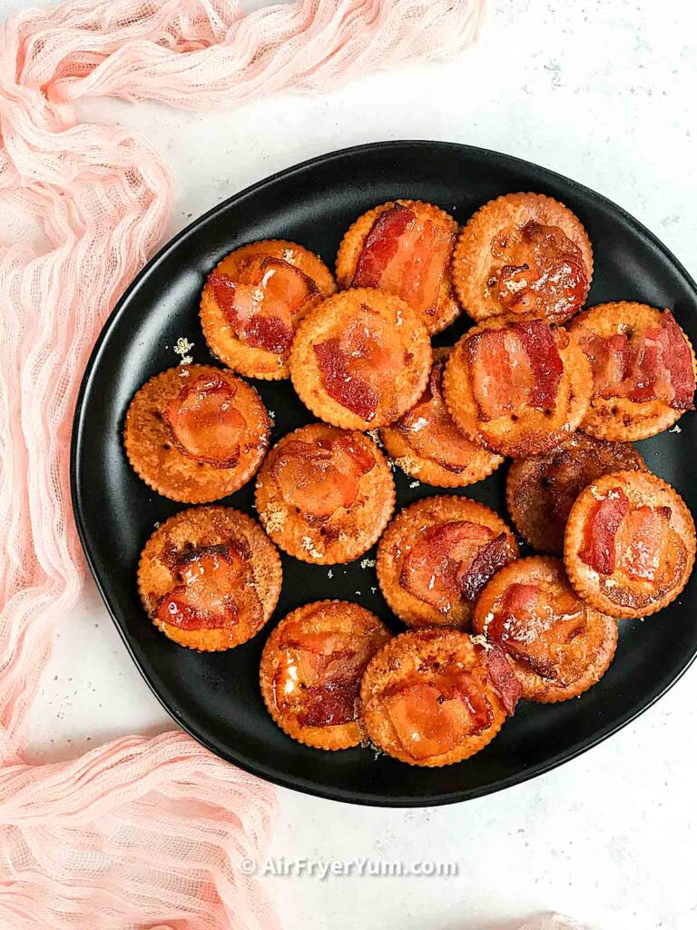 Bacon Ritz Crackers Appetizer in the Air fryer