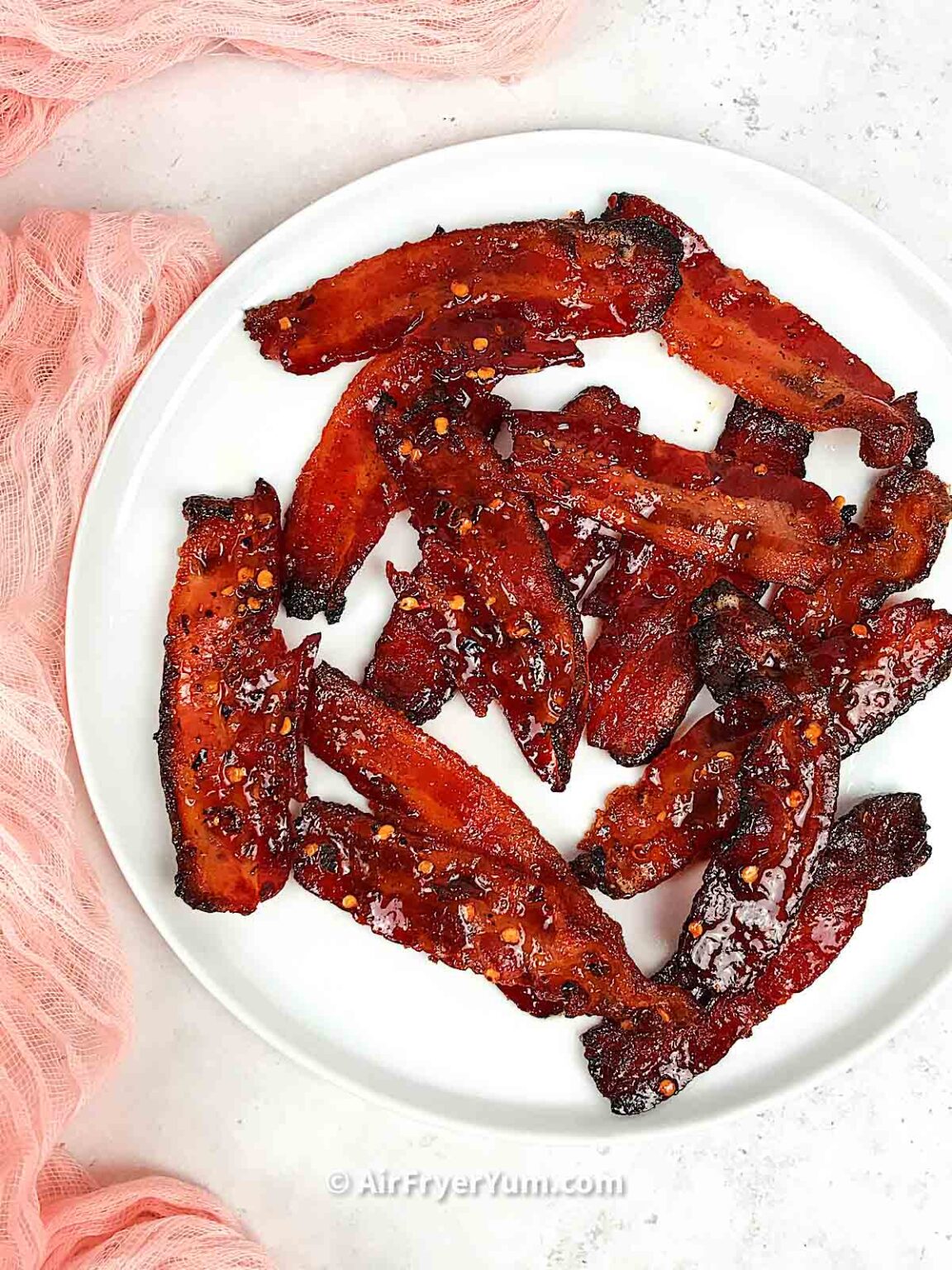 Million dollar Bacon (Candied Bacon) in Air fryer or Oven Air Fryer Yum