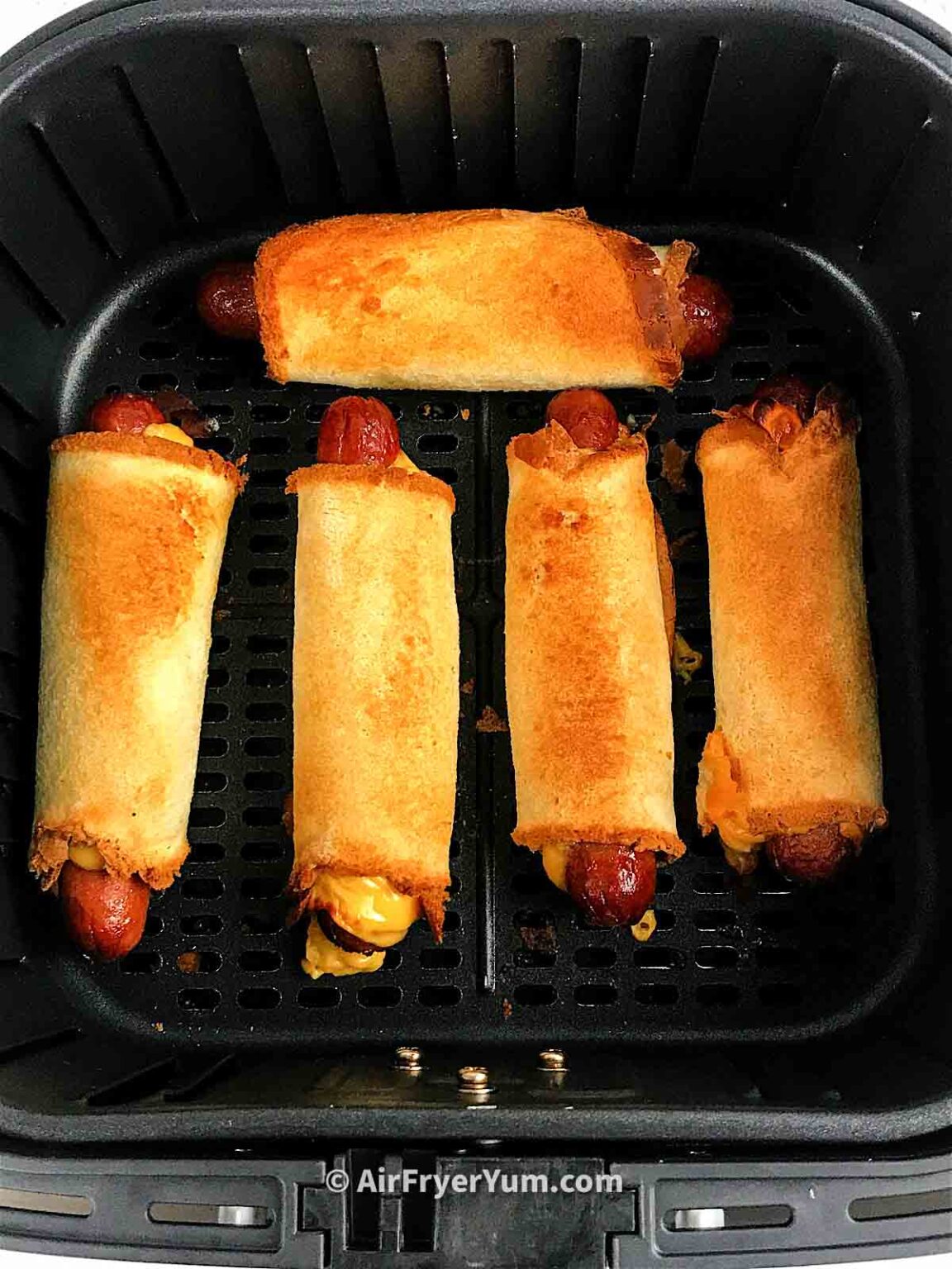 Air fryer Hot dog wraps (Hot dog roll ups) Air Fryer Yum