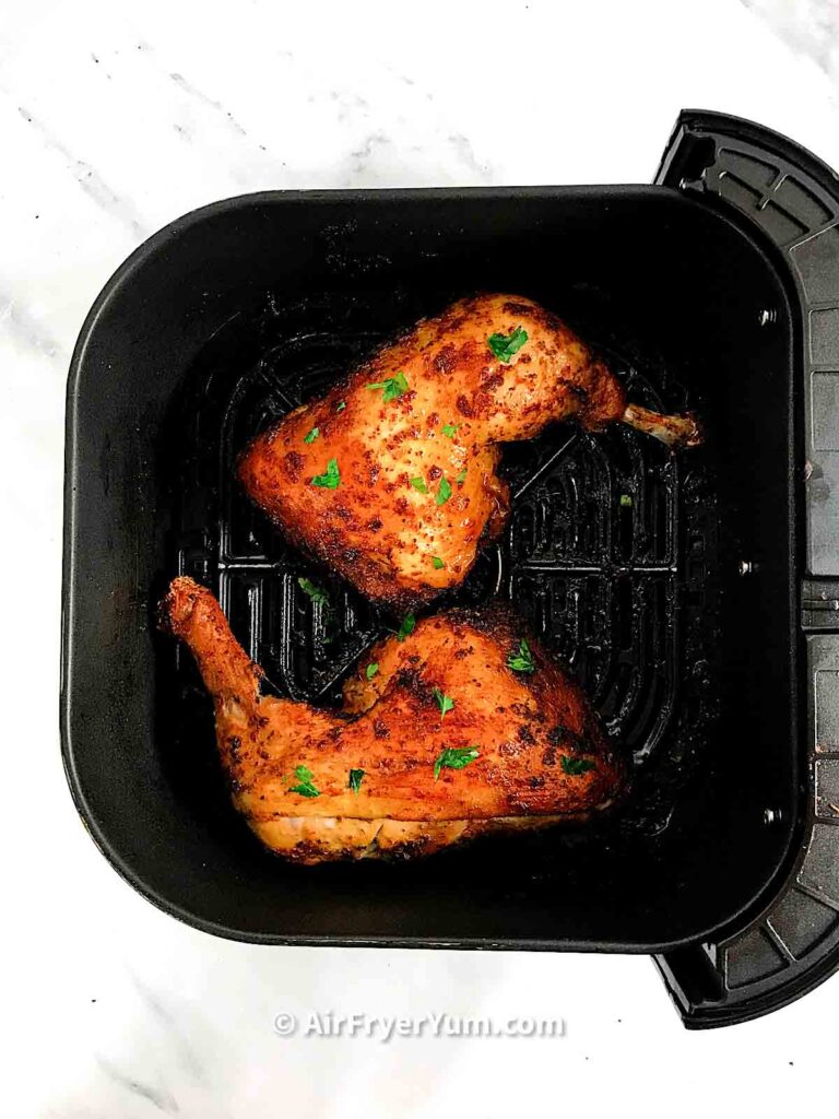 AirFryer Oven Rotisserie chicken quarters