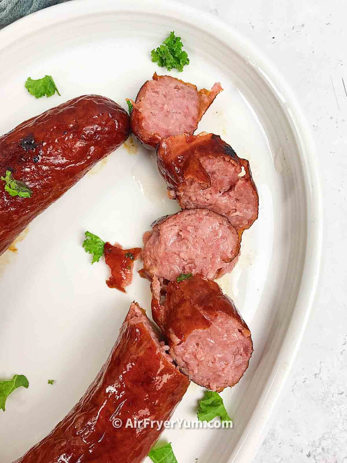 Air fryer Kielbasa (Polish Sausages) - Air Fryer Yum
