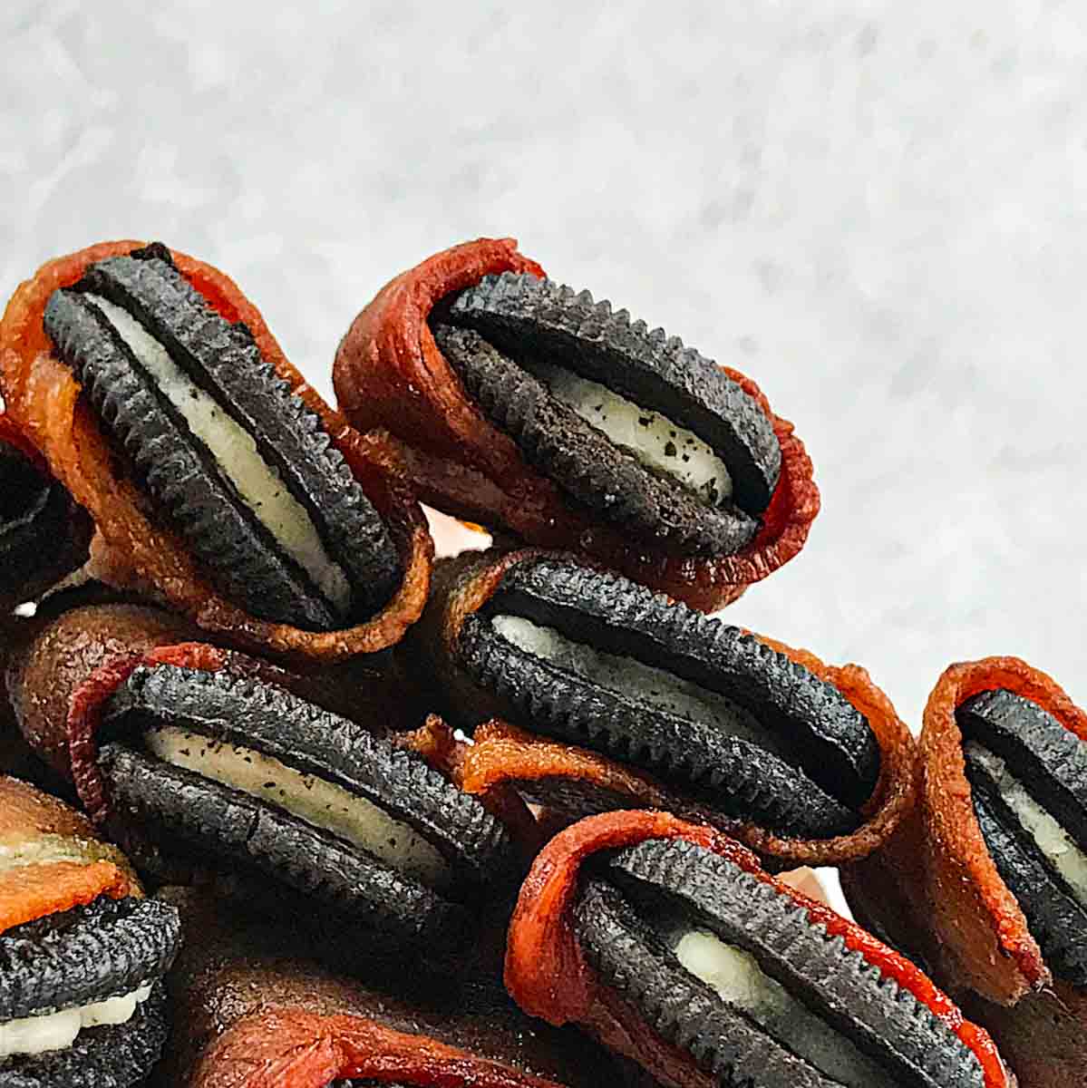 Air fryer Bacon wrapped Oreos Recipe