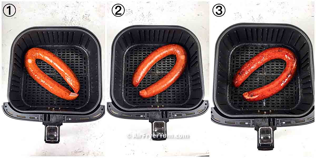 Air fryer Kielbasa (Polish Sausages) Air Fryer Yum