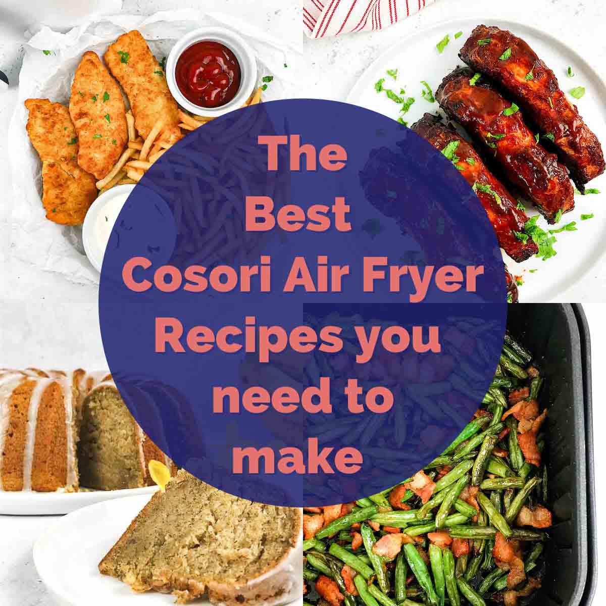 cosori air fryer recipe book pdf