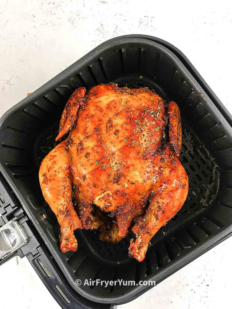 Air fryer Marinated Whole Chicken Recipe - Air Fryer Yum