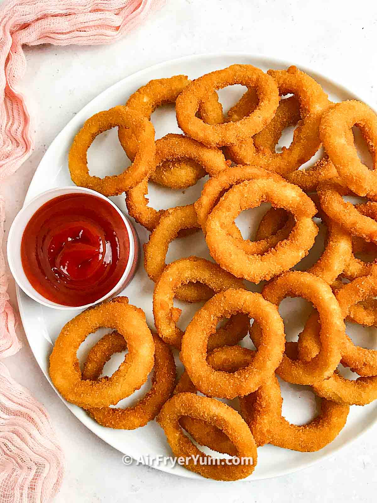 Frozen Onion rings in air fryer Air Fryer Yum