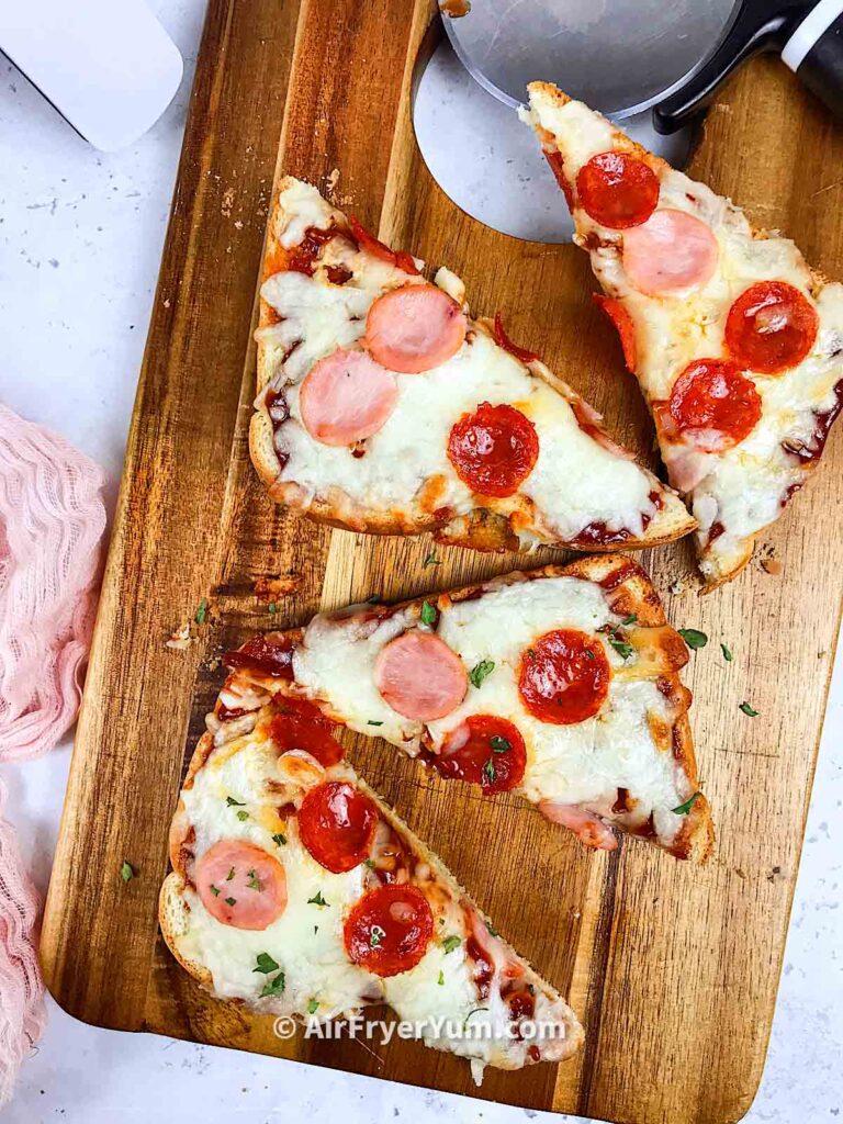 Pizza Toast (Air fryer) - Air Fryer Yum