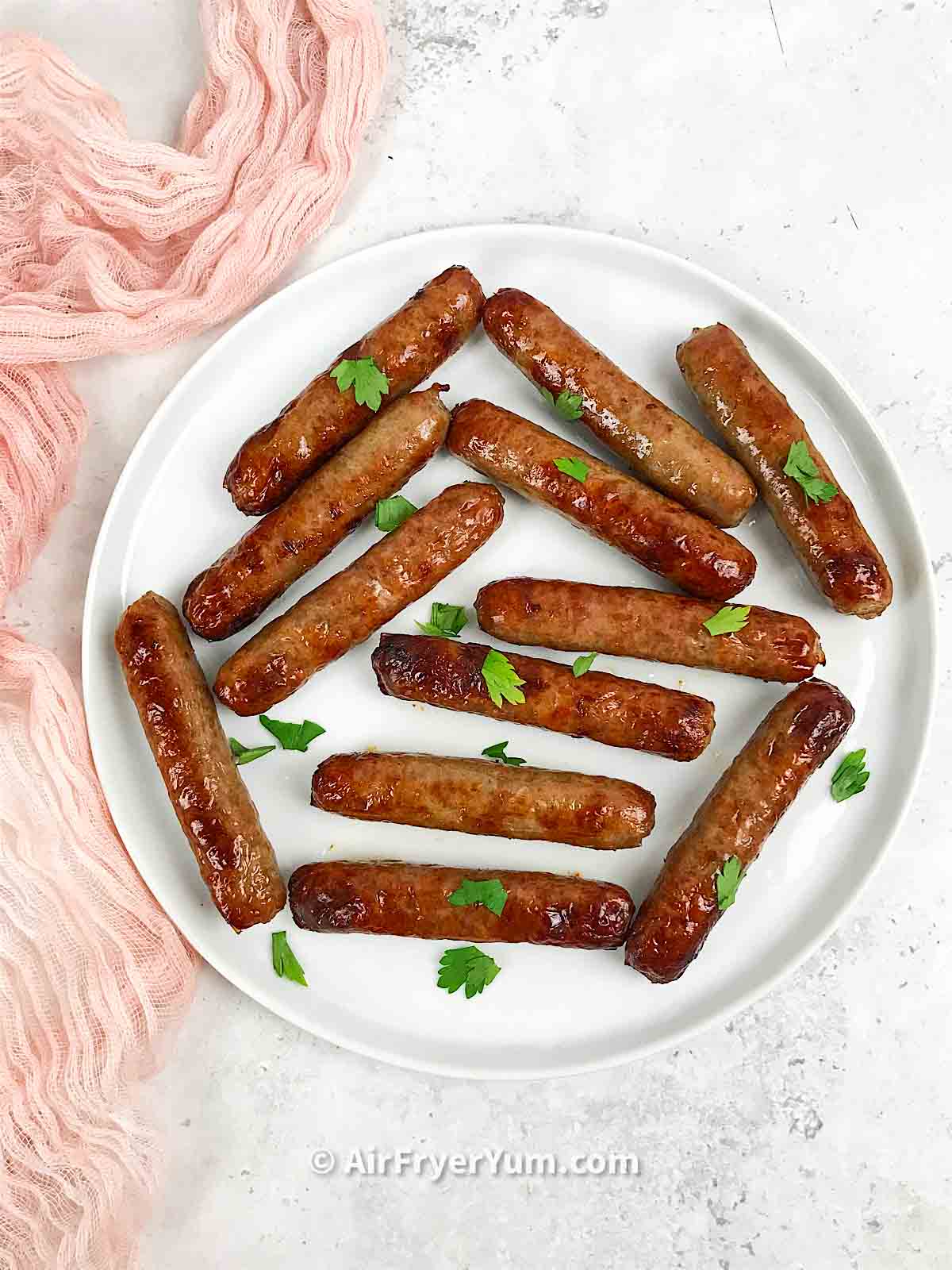 Breakfast sausage in air fryer - Air Fryer Yum