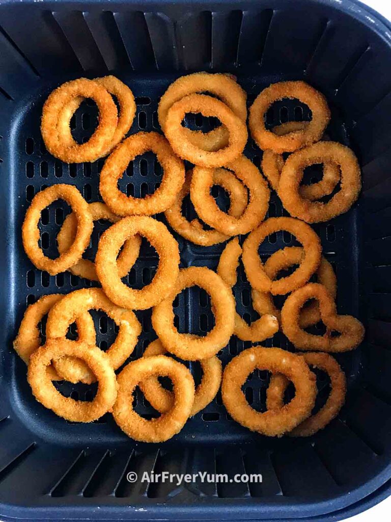 Air Fryer Frozen Onion Rings - From My Pantry