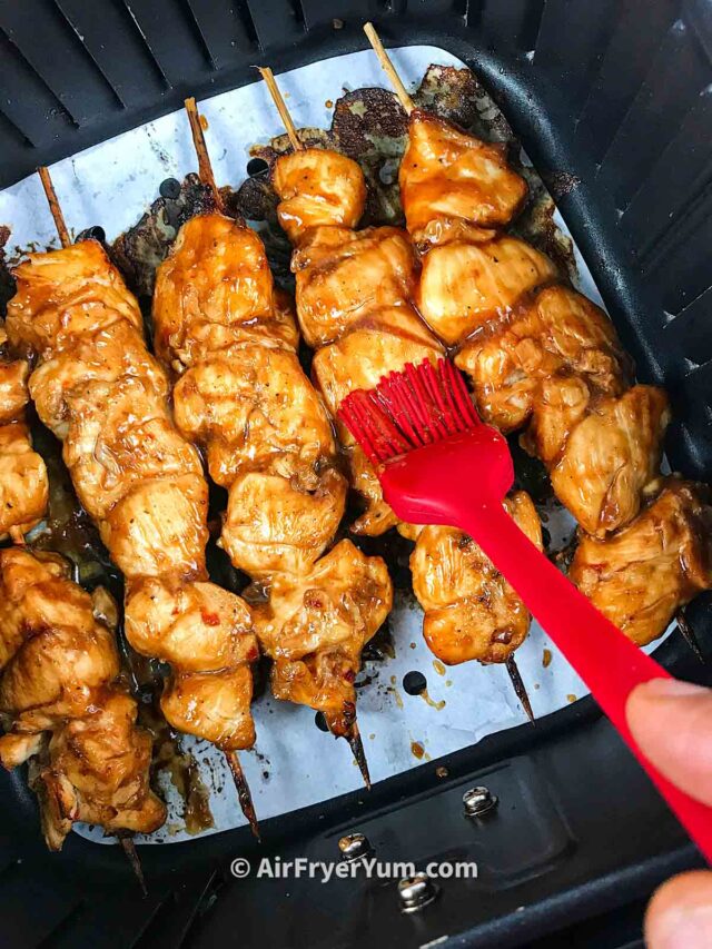 Air fryer Chinese Chicken on a stick (Chinese chicken skewers) Air