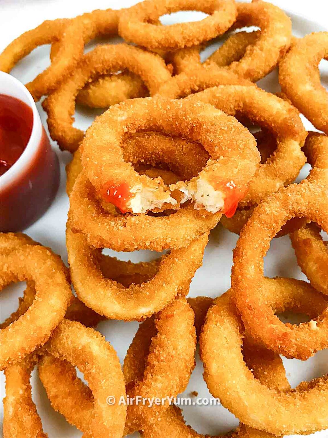 Frozen Onion rings in air fryer Air Fryer Yum