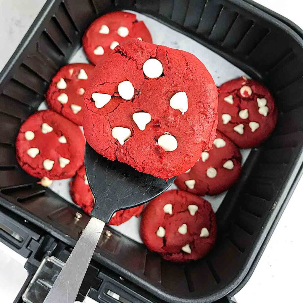 Air fryer Red velvet cookies from a cake mix Air Fryer Yum