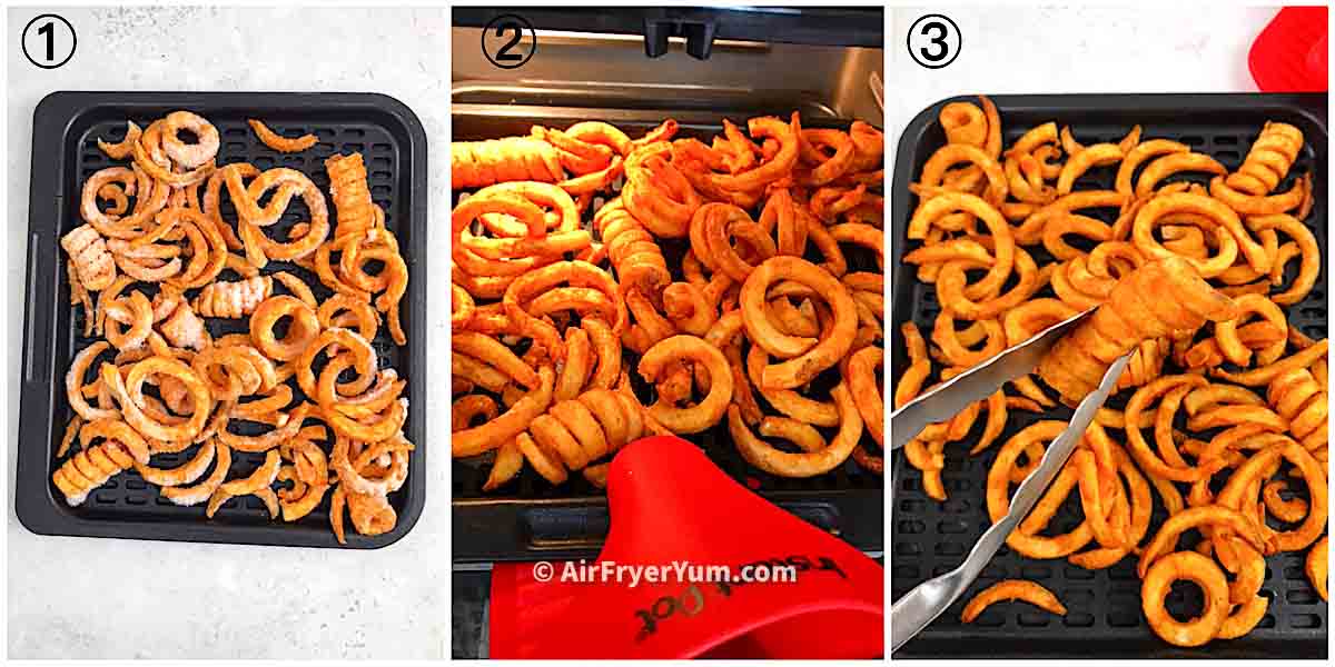 Frozen curly fries in air fryer (Arby’s curly fries) Air Fryer Yum
