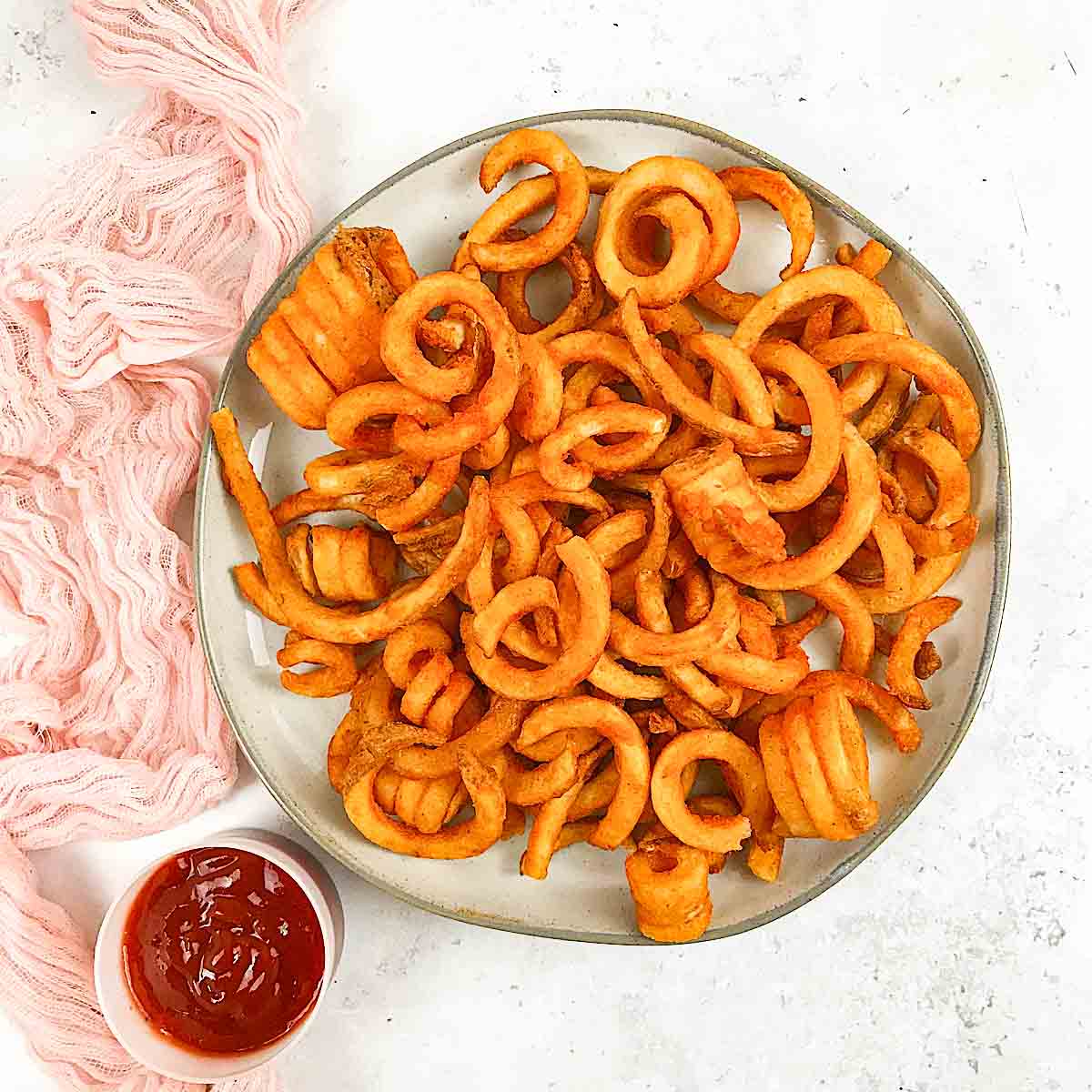 Frozen curly fries in air fryer (Arby’s curly fries)