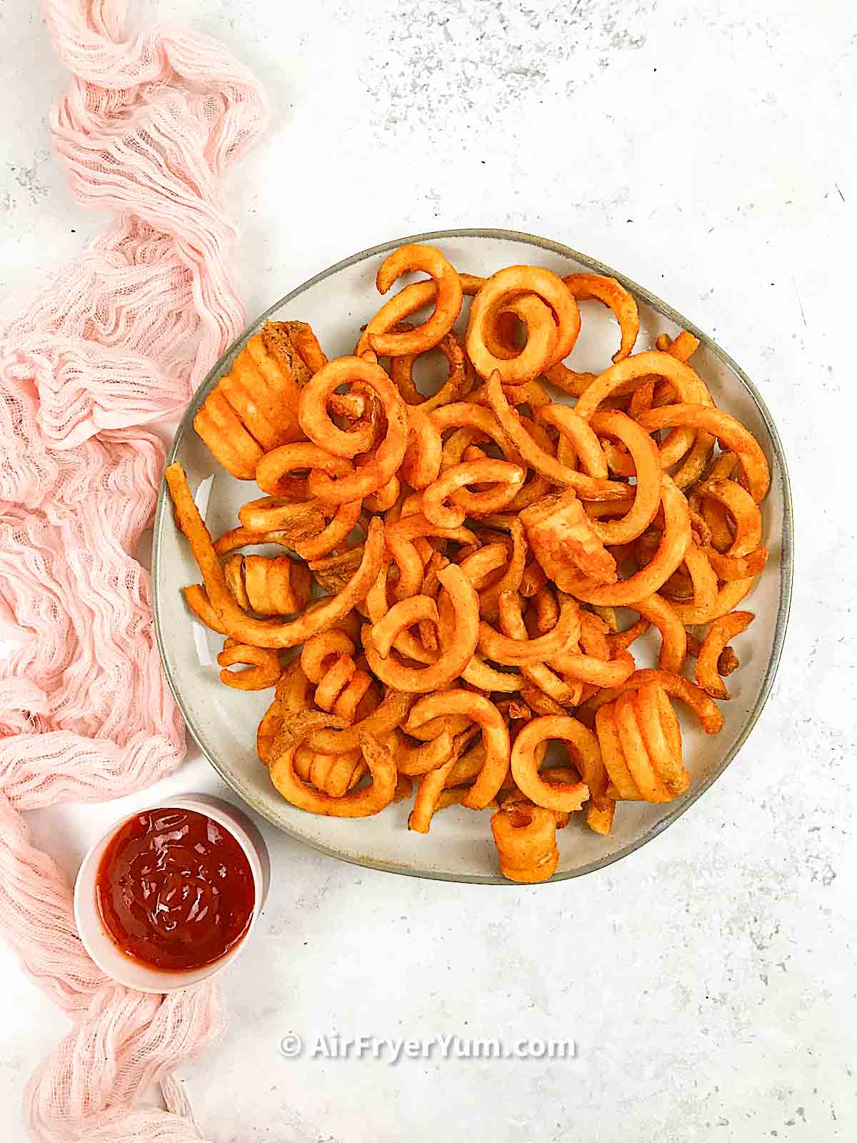 Frozen curly fries in air fryer (Arby’s curly fries) Air Fryer Yum