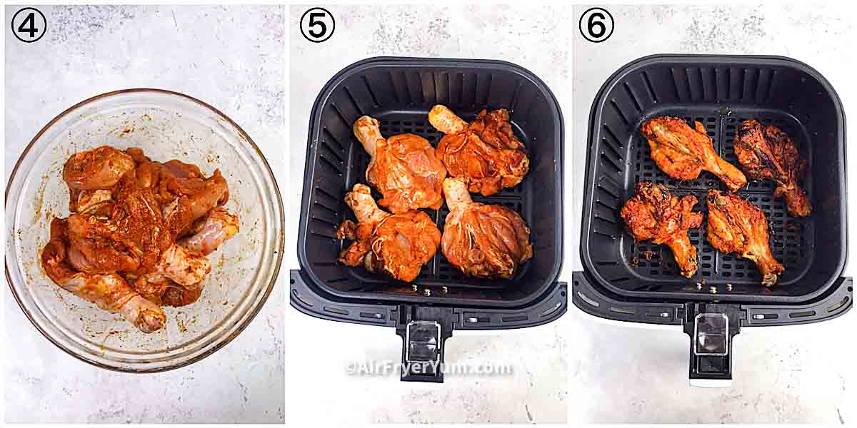 Air fryer butterfly drumsticks (butterflied chicken legs) Air Fryer Yum