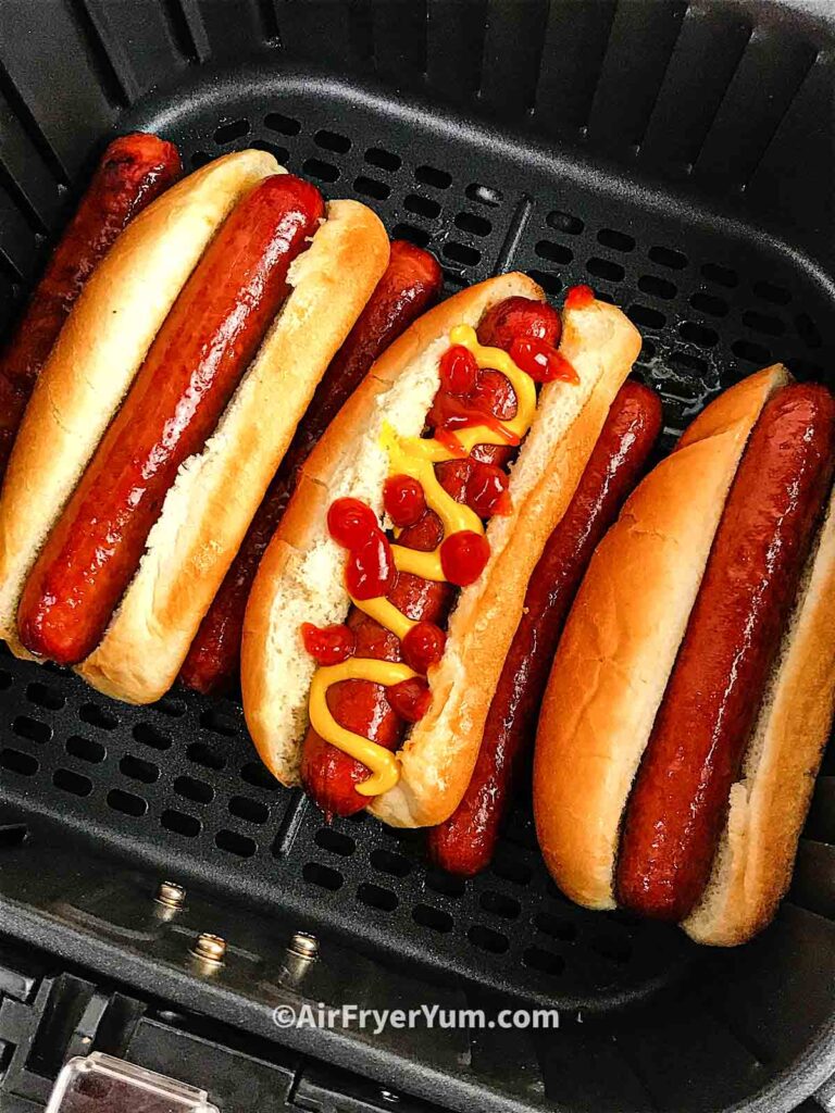 10 Minute Air Fryer Hot Dogs - Midwest Foodie