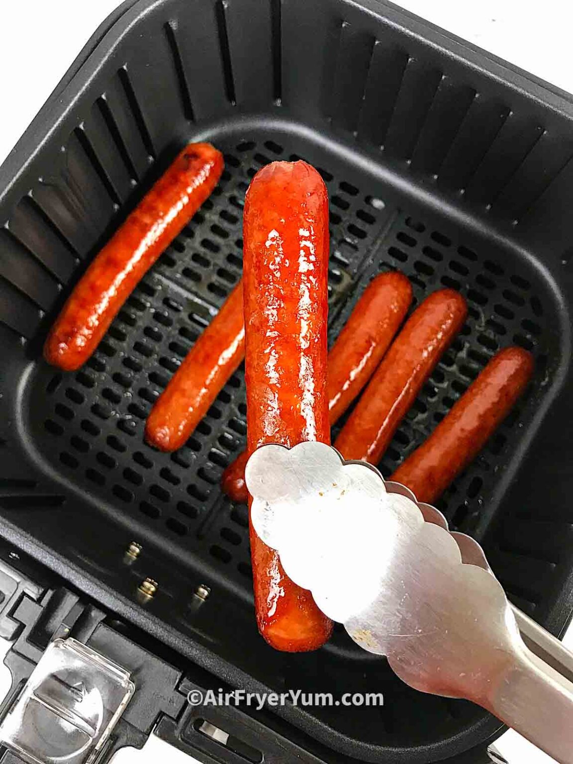 Air fryer hot dogs (Air fried hot dogs) Air Fryer Yum