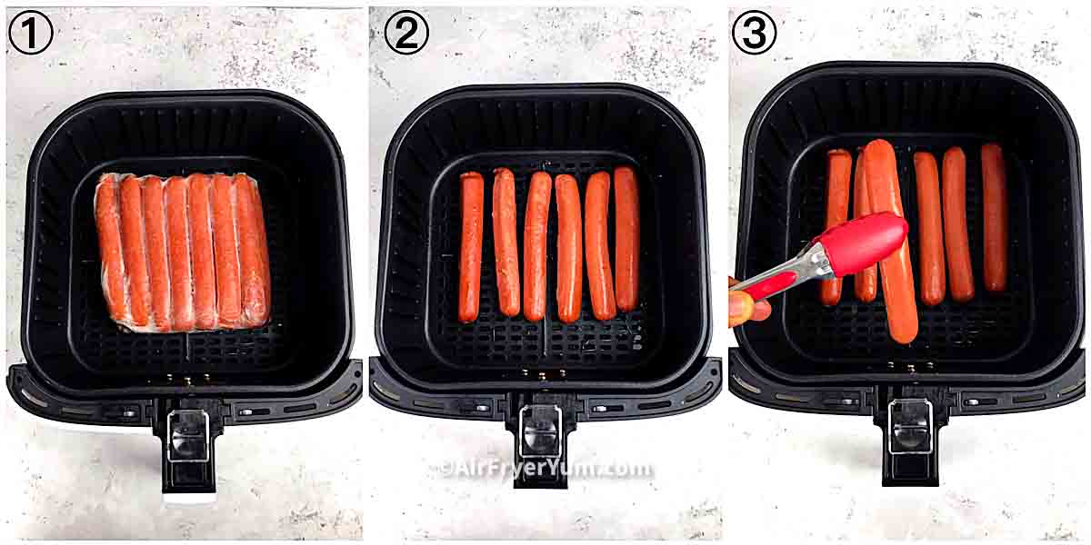 Frozen hot dogs in air fryer Air Fryer Yum