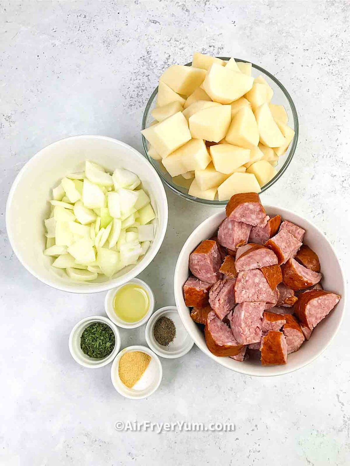 Air fryer Sausage and Potatoes Air Fryer Yum