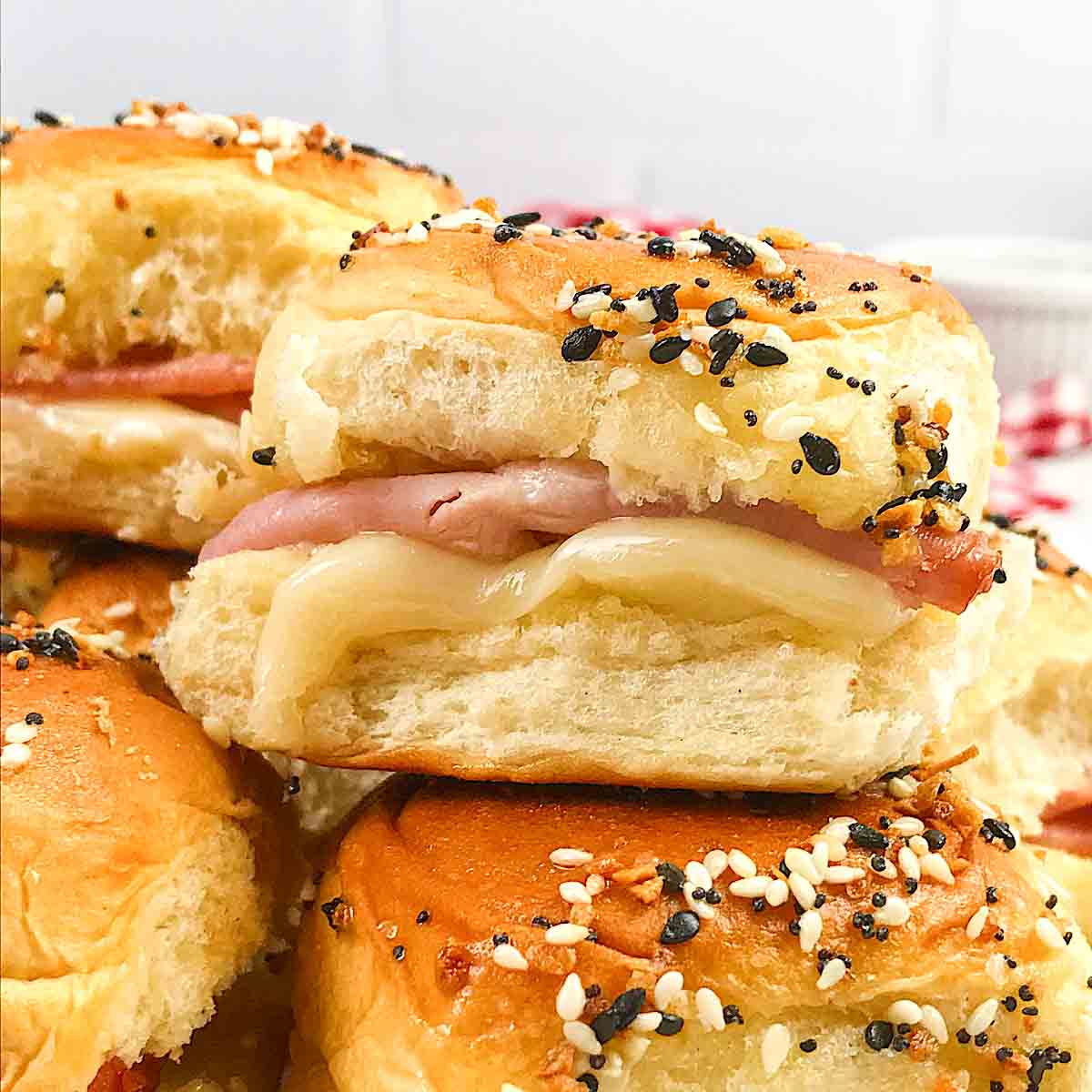 Air fryer Ham and cheese sliders Air Fryer Yum