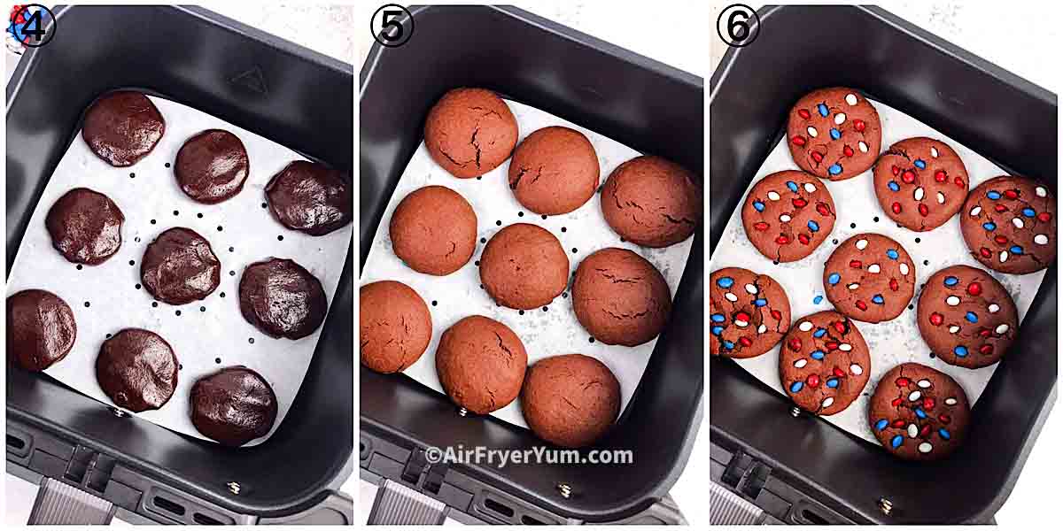 Air fryer 4th of July cookies Air Fryer Yum