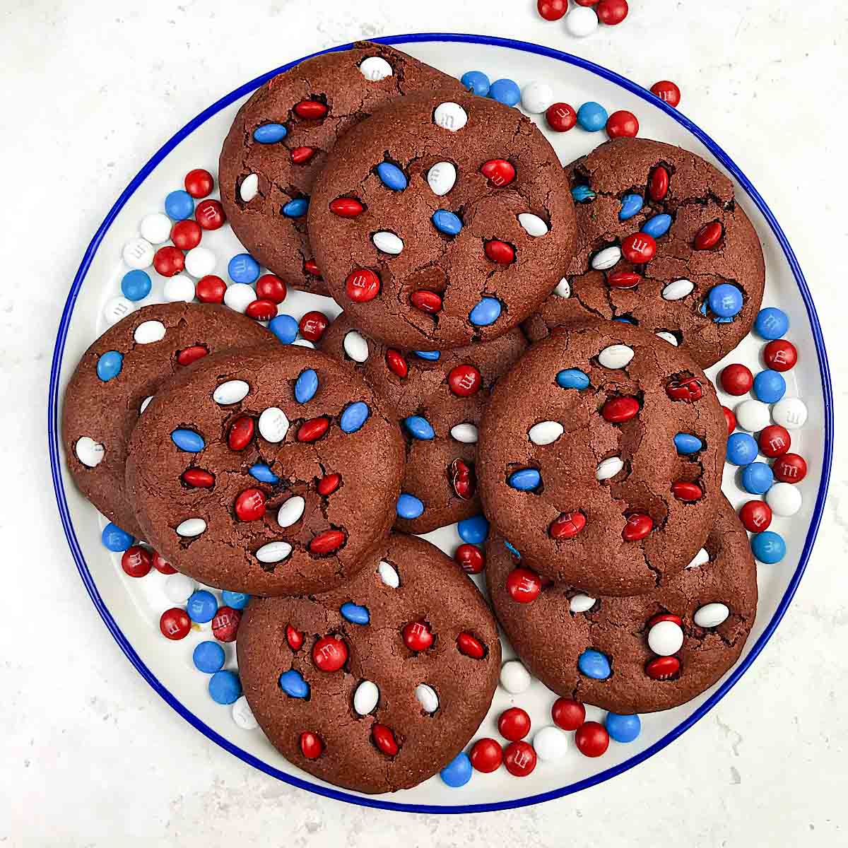 Air fryer 4th of July cookies