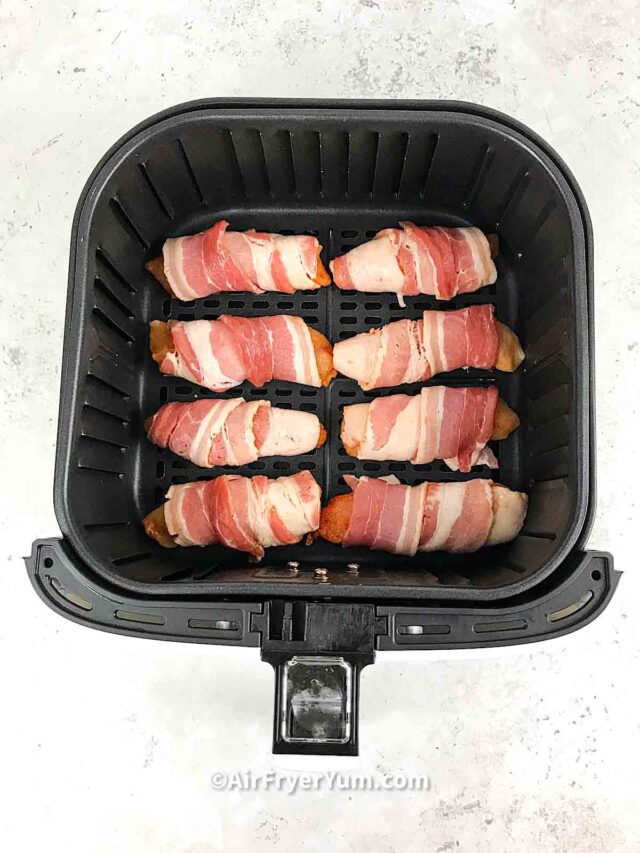 Air fryer bacon wrapped chicken tenders Air Fryer Yum